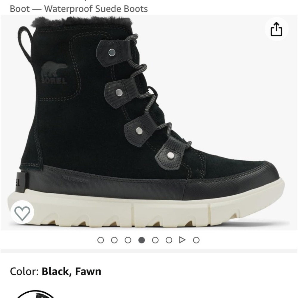 Sorel explorer II Joan faux fur boots